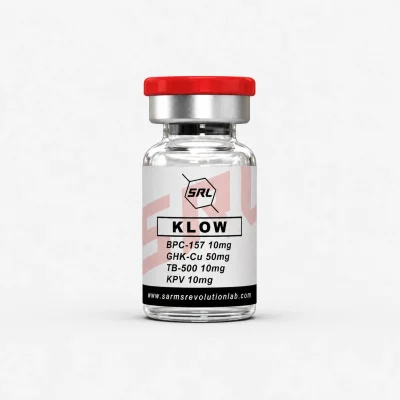 KLOW 80 mg peptide blend with GHK-Cu, BPC-157, TB-500, and KPV